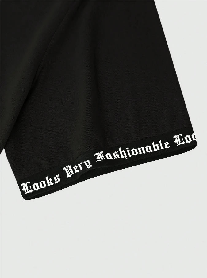 2025 Camiseta Los Angeles LA Gola Redonda Manga Curta Casual Solta Camiseta de Algodão Cor Sólida Casaco Base Estilo Americano
