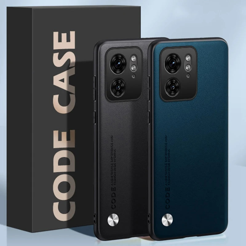 Capa de couro PU de luxo para Motorola Moto Edge 40 Neo, capa traseira de silicone fosco, proteção para celular Motorola Edge 40 5G