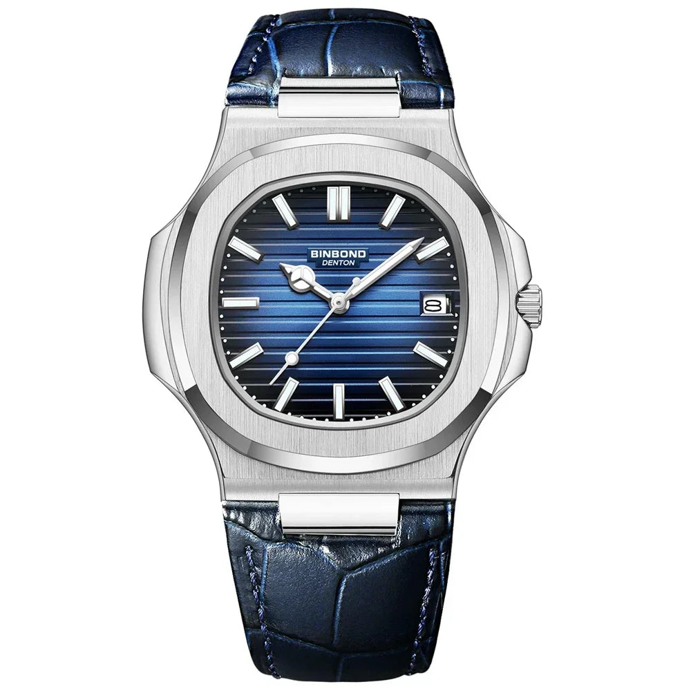 Novo relógio de pulso casual masculino de luxo, relógio automático de quartzo, moderno e moderno, relógio de pulso masculino