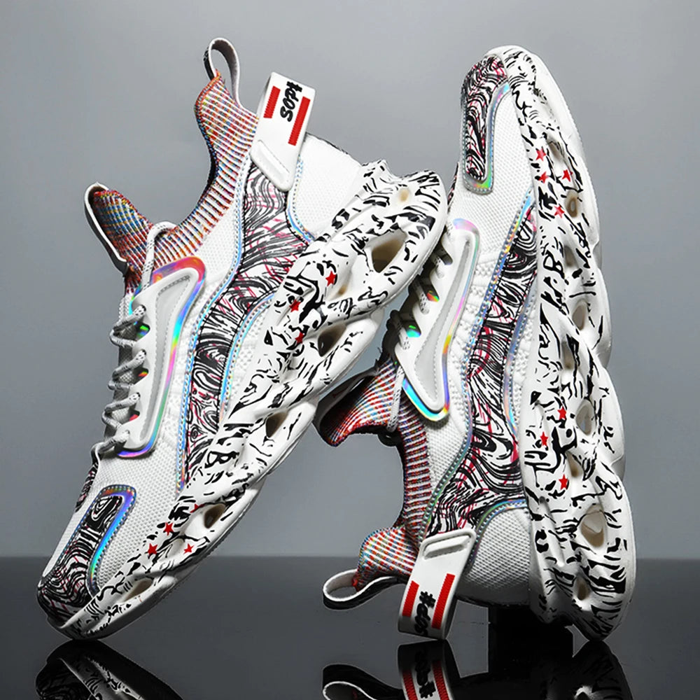 Sapatos masculinos Tênis masculinos Sapatos de luxo Sapatos casuais masculinos Tênis de corrida Sapatos respiráveis da moda Mocassins Sapatos de corrida para homens