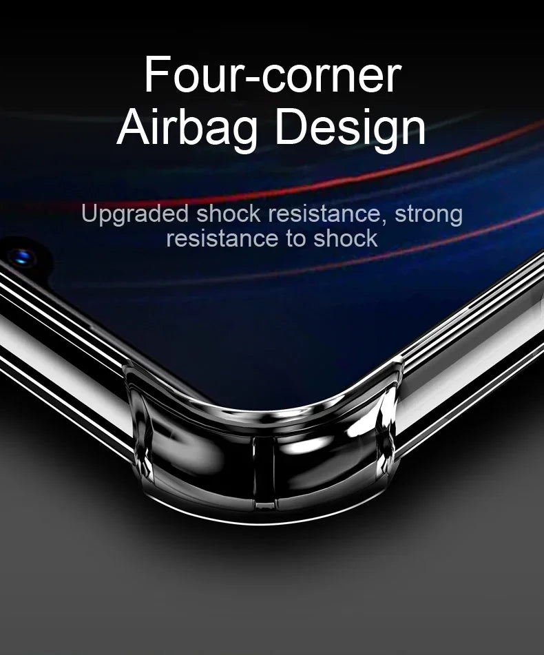 Capa de silicone de luxo para Samsung Galaxy S25 S24 S20 FE S10 S9 S8 Plus S10E Note 8 9 10 Lite, capa transparente macia e à prova de choque