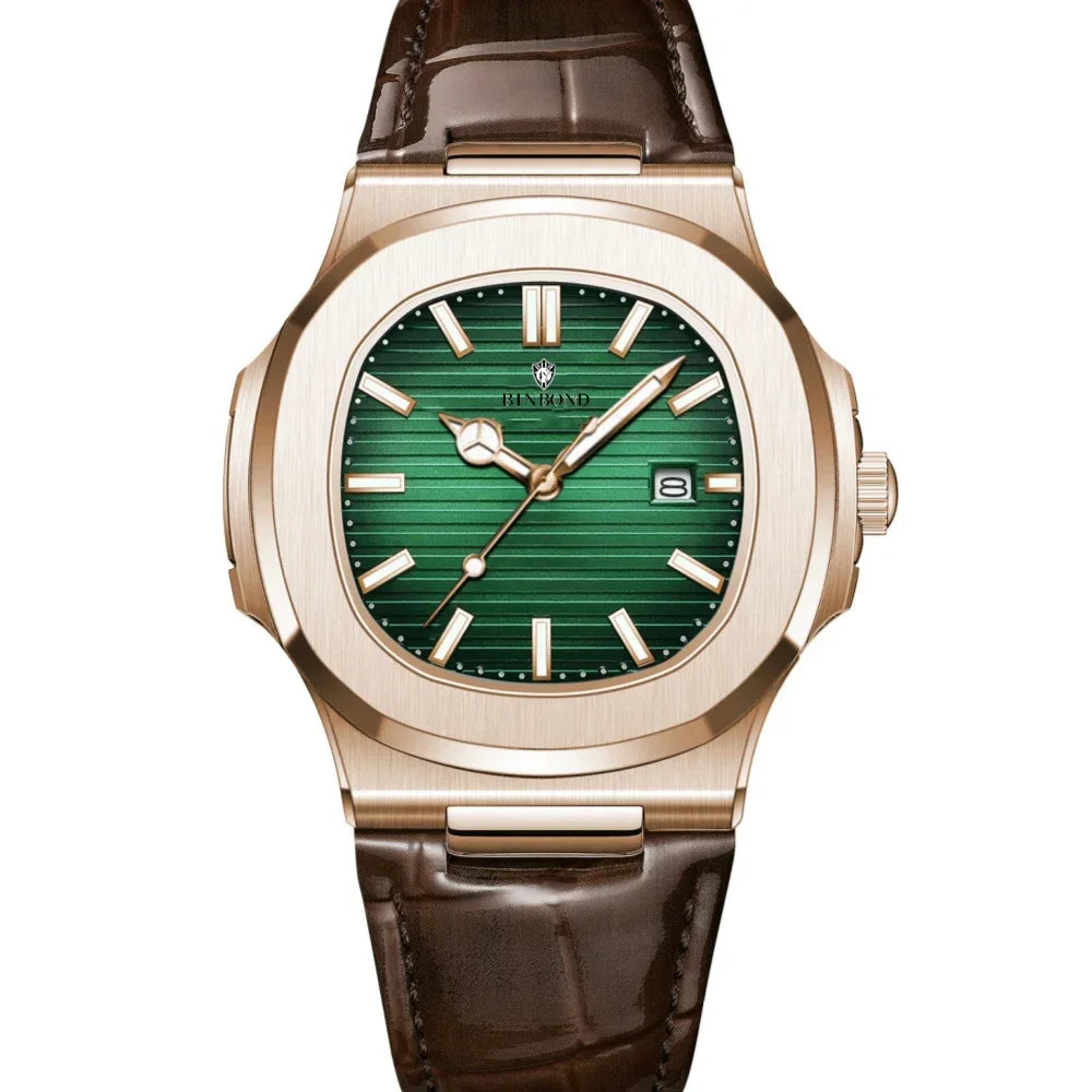 Novo relógio de pulso casual masculino de luxo, relógio automático de quartzo, moderno e moderno, relógio de pulso masculino