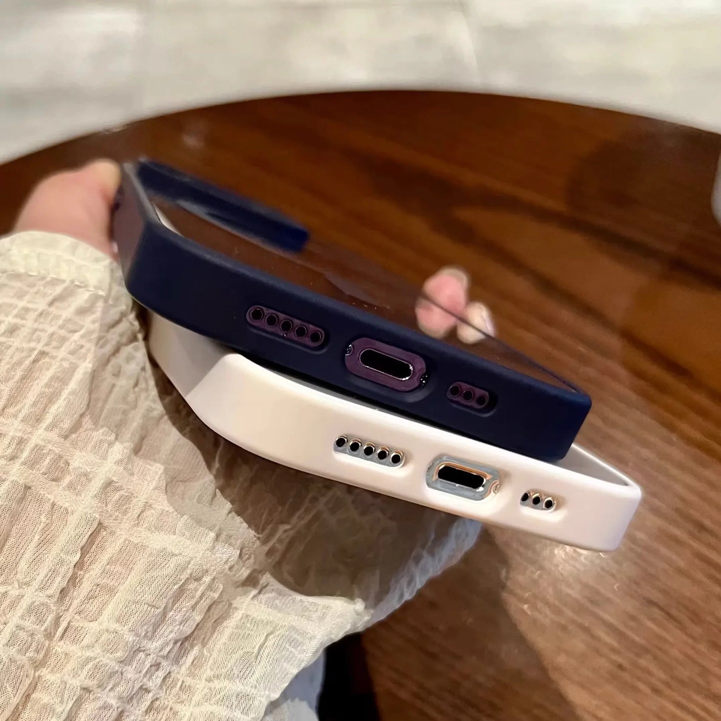 Capa de celular magnética de acrílico à prova de choque transparente para iPhone 16 15 14 13 12 11 Pro Max 14 Plus com carregamento sem fio Magsafe e capa rígida de PC