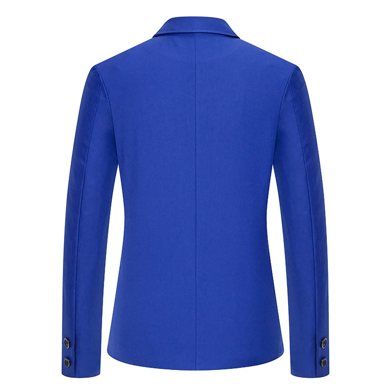 Blazer Men's masculino fashion cavalheiro cor sólida confortável cor de negócios casamento casual banquete terno fino
