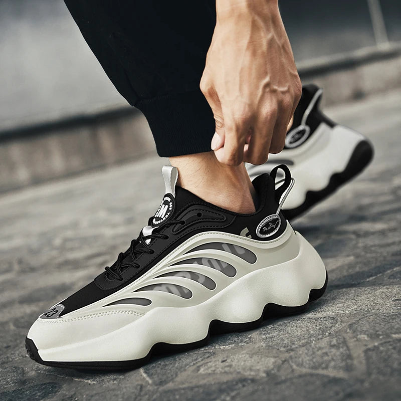 Sapatos masculinos Tênis masculinos Sapatos de luxo Sapatos casuais masculinos Tênis de corrida Sapatos respiráveis da moda Mocassins Sapatos de corrida para homens