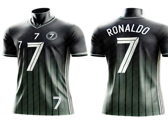 Camisa esportiva infantil e adulta Ronaldo nº 7, camiseta respirável para futebol ao ar livre, corrida, musculação, treinamento, roupa