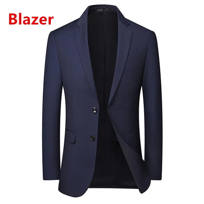 Terno masculino de cor sólida, alta qualidade, moda 2025, banquete, casamento, tendência, padrinho, solteiro, 3/2/1
