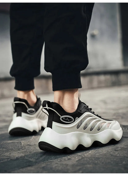 Sapatos masculinos Tênis masculinos Sapatos de luxo Sapatos casuais masculinos Tênis de corrida Sapatos respiráveis da moda Mocassins Sapatos de corrida para homens