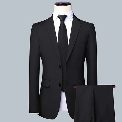 Terno masculino de cor sólida, alta qualidade, moda 2025, banquete, casamento, tendência, padrinho, solteiro, 3/2/1