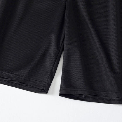 1/3 peças shorts masculinos plus size de malha preta de secagem rápida corrida fitness basquete futebol 5 calças adolescentes calças elásticas na cintura