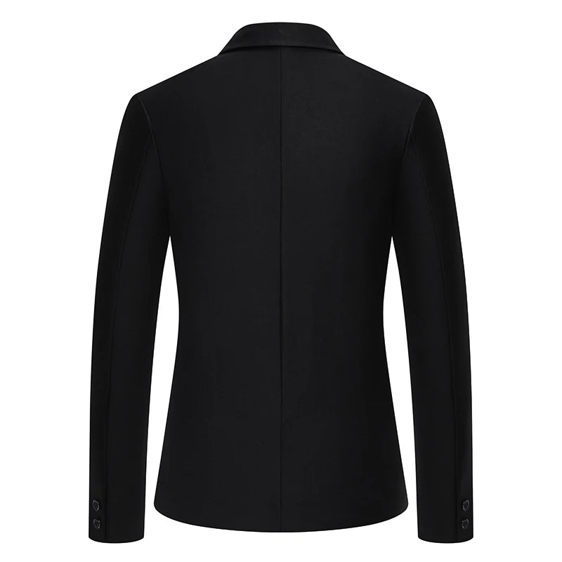 Blazer Men's masculino fashion cavalheiro cor sólida confortável cor de negócios casamento casual banquete terno fino