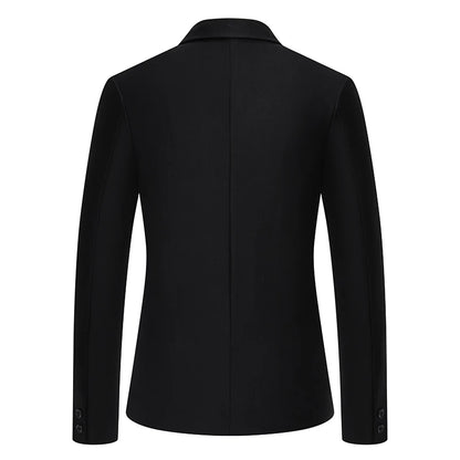 Blazer Men's masculino fashion cavalheiro cor sólida confortável cor de negócios casamento casual banquete terno fino