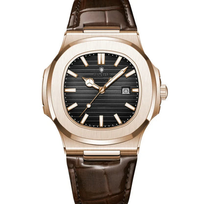 Novo relógio de pulso casual masculino de luxo, relógio automático de quartzo, moderno e moderno, relógio de pulso masculino