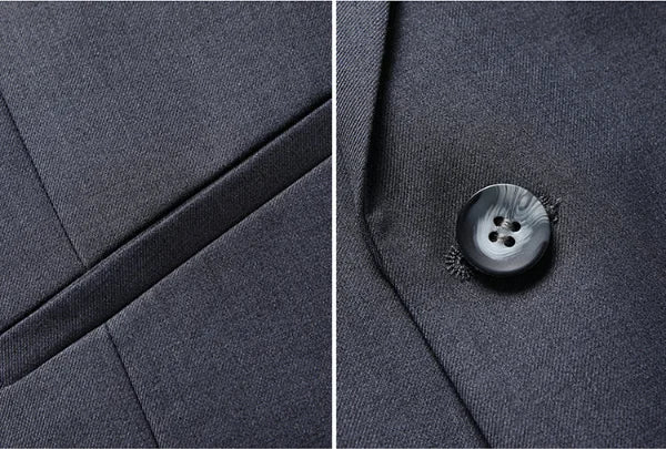 Terno masculino de cor sólida, alta qualidade, moda 2025, banquete, casamento, tendência, padrinho, solteiro, 3/2/1