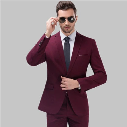 Ternos masculinos elegantes, 3 peças, 2 conjuntos de blazers, jaquetas, coletes, calças, luxo, clássico, 2025, casacos formais, trajes coreanos