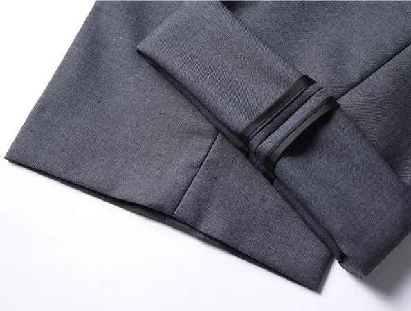 Terno masculino de cor sólida, alta qualidade, moda 2025, banquete, casamento, tendência, padrinho, solteiro, 3/2/1