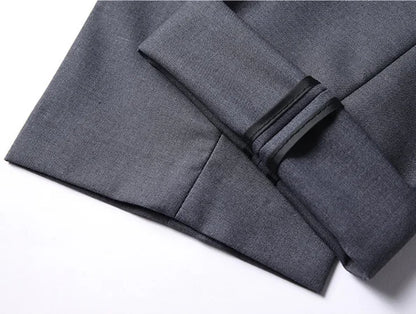 Terno masculino de cor sólida, alta qualidade, moda 2025, banquete, casamento, tendência, padrinho, solteiro, 3/2/1