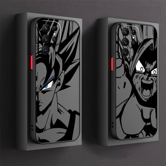 Capa de celular luxuosa D-Dragons Balls Gokus para Samsung Galaxy S25 S24 S23 S22 S21 S20 S10 FE Note20 Plus Ultra Lite 5G, capa traseira