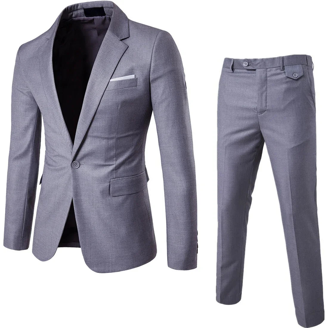 Ternos masculinos elegantes, 3 peças, 2 conjuntos de blazers, jaquetas, coletes, calças, luxo, clássico, 2025, casacos formais, trajes coreanos