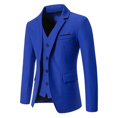 Blazer Men's masculino fashion cavalheiro cor sólida confortável cor de negócios casamento casual banquete terno fino