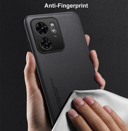 Capa de couro PU de luxo para Motorola Moto Edge 40 Neo, capa traseira de silicone fosco, proteção para celular Motorola Edge 40 5G