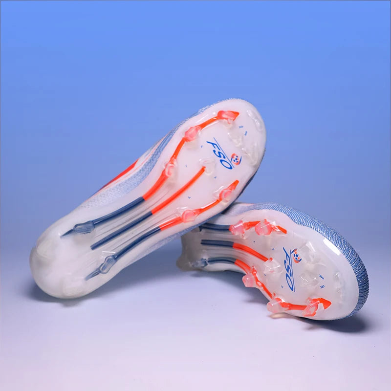Chuteiras de futebol masculinas QQ-F50 Pro sem cadarço TF/FG para treinamento, tênis de futebol antiderrapantes para gramado juvenil, tamanho 35-45