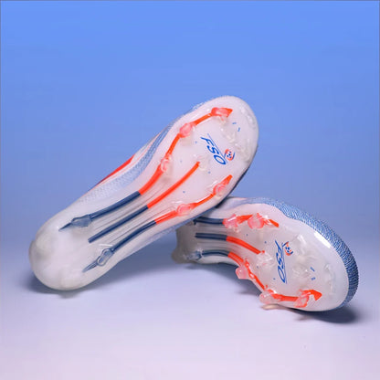 Chuteiras de futebol masculinas QQ-F50 Pro sem cadarço TF/FG para treinamento, tênis de futebol antiderrapantes para gramado juvenil, tamanho 35-45