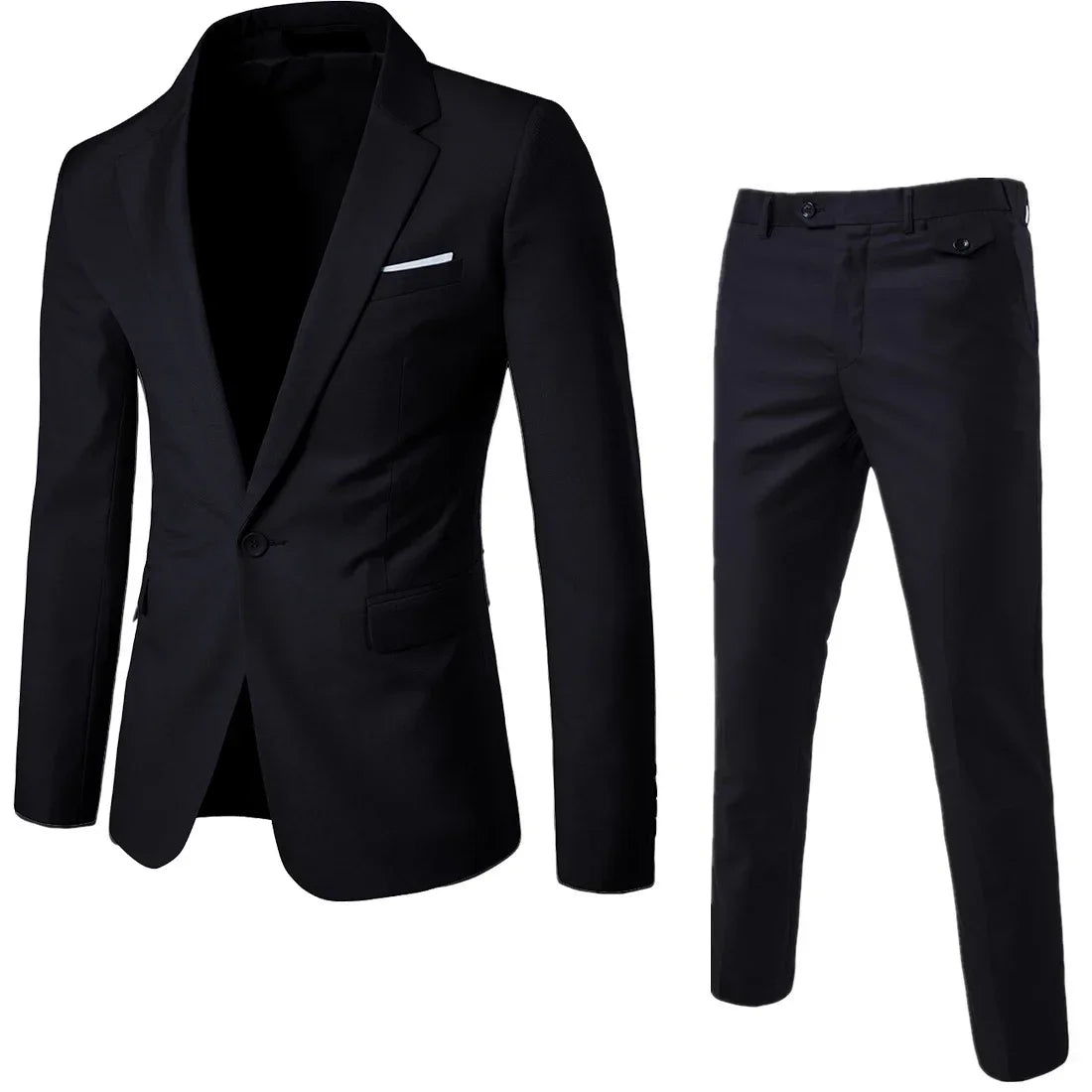 Ternos masculinos elegantes, 3 peças, 2 conjuntos de blazers, jaquetas, coletes, calças, luxo, clássico, 2025, casacos formais, trajes coreanos
