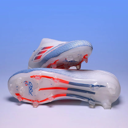 Chuteiras de futebol masculinas QQ-F50 Pro sem cadarço TF/FG para treinamento, tênis de futebol antiderrapantes para gramado juvenil, tamanho 35-45