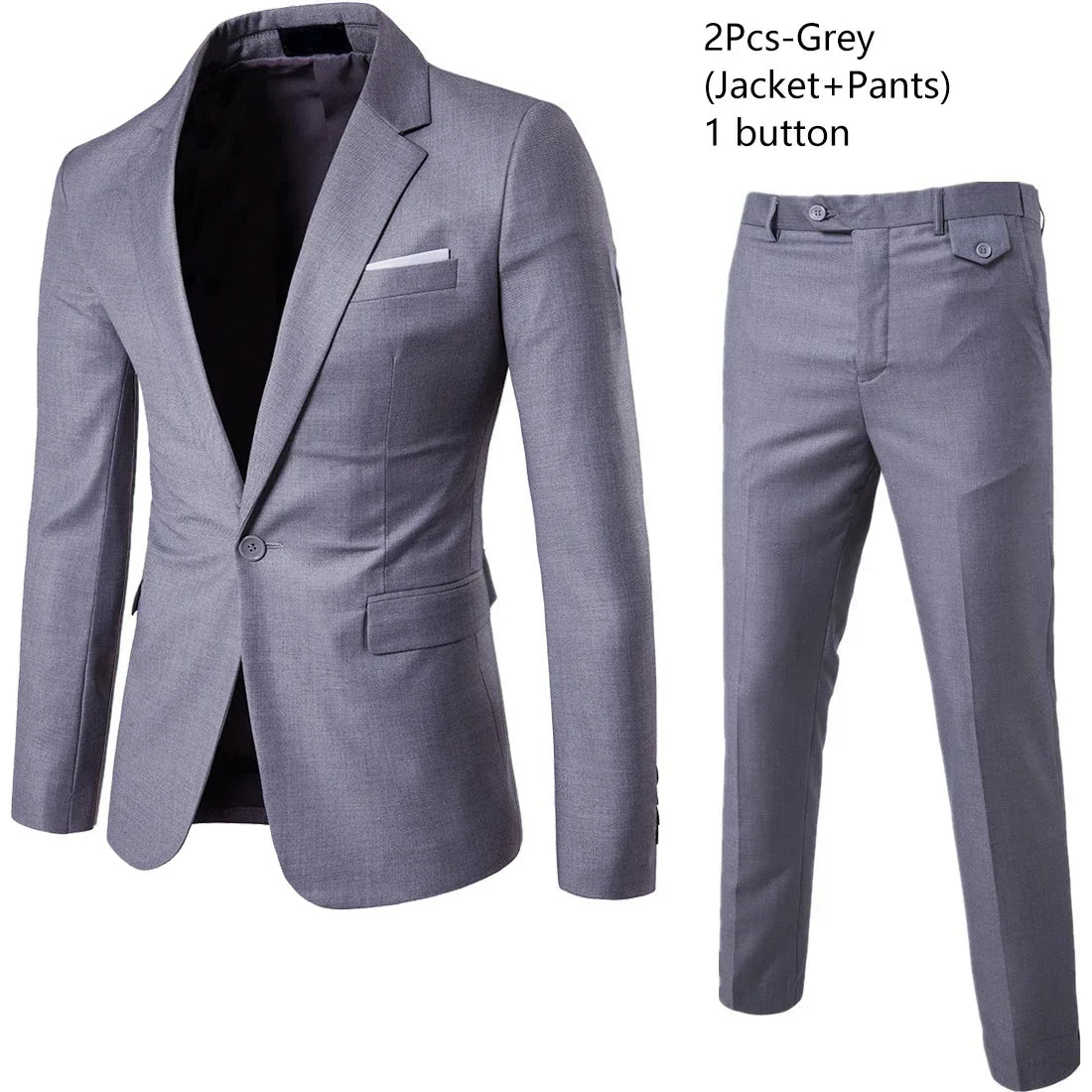 Ternos masculinos elegantes, 3 peças, 2 conjuntos de blazers, jaquetas, coletes, calças, luxo, clássico, 2025, casacos formais, trajes coreanos