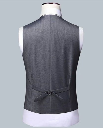 Terno masculino de cor sólida, alta qualidade, moda 2025, banquete, casamento, tendência, padrinho, solteiro, 3/2/1