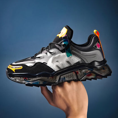 Sapatos masculinos Tênis masculinos Sapatos de luxo Sapatos casuais masculinos Tênis de corrida Sapatos respiráveis da moda Mocassins Sapatos de corrida para homens