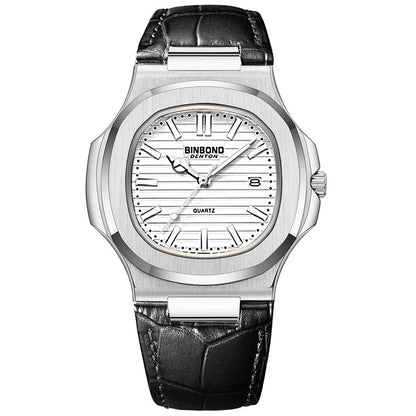 Novo relógio de pulso casual masculino de luxo, relógio automático de quartzo, moderno e moderno, relógio de pulso masculino