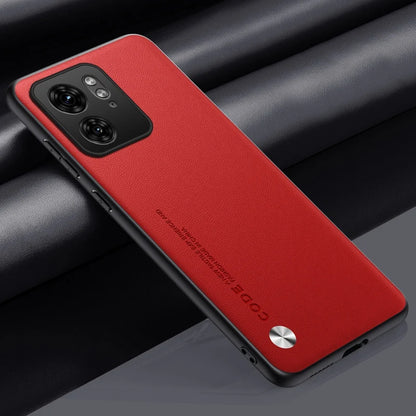 Capa de couro PU de luxo para Motorola Moto Edge 40 Neo, capa traseira de silicone fosco, proteção para celular Motorola Edge 40 5G