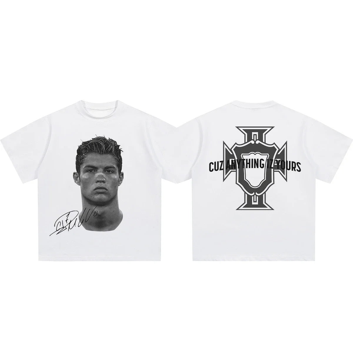 Leo Messi Vintage Print Sports Casual Short Sleeve T-shirt Men's and Women's American  Tops