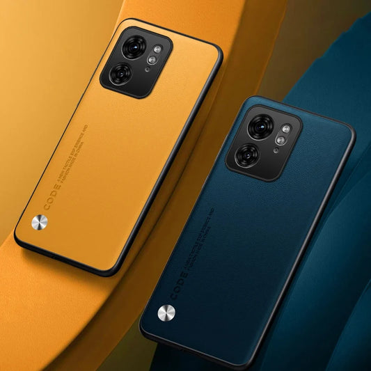 Capa de couro PU de luxo para Motorola Moto Edge 40 Neo, capa traseira de silicone fosco, proteção para celular Motorola Edge 40 5G