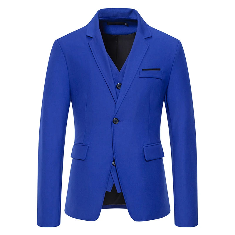 Blazer Men's masculino fashion cavalheiro cor sólida confortável cor de negócios casamento casual banquete terno fino