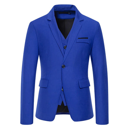 Blazer Men's masculino fashion cavalheiro cor sólida confortável cor de negócios casamento casual banquete terno fino