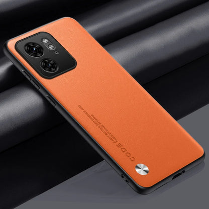 Capa de couro PU de luxo para Motorola Moto Edge 40 Neo, capa traseira de silicone fosco, proteção para celular Motorola Edge 40 5G