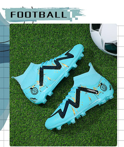 Chuteiras de futebol masculinas 2024, tamanho grande, ultraleves, tênis para meninos, antiderrapantes, chuteiras de futebol AG/TF, botas de cano curto unissex