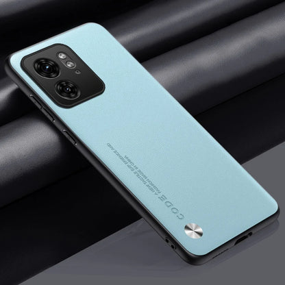 Capa de couro PU de luxo para Motorola Moto Edge 40 Neo, capa traseira de silicone fosco, proteção para celular Motorola Edge 40 5G