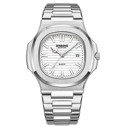 Novo relógio de pulso casual masculino de luxo, relógio automático de quartzo, moderno e moderno, relógio de pulso masculino