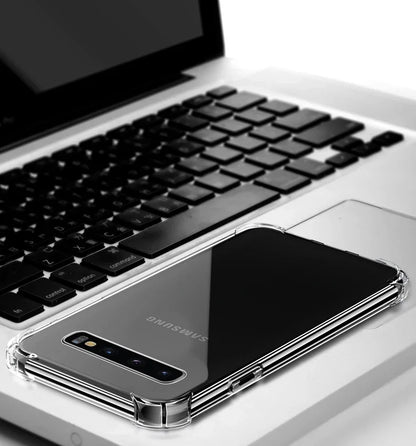 Capa de silicone de luxo para Samsung Galaxy S25 S24 S20 FE S10 S9 S8 Plus S10E Note 8 9 10 Lite, capa transparente macia e à prova de choque
