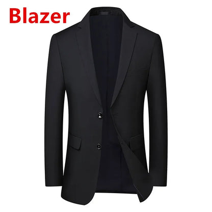 Terno masculino de cor sólida, alta qualidade, moda 2025, banquete, casamento, tendência, padrinho, solteiro, 3/2/1