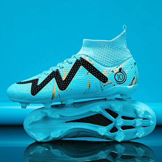 Chuteiras de futebol masculinas 2024, tamanho grande, ultraleves, tênis para meninos, antiderrapantes, chuteiras de futebol AG/TF, botas de cano curto unissex