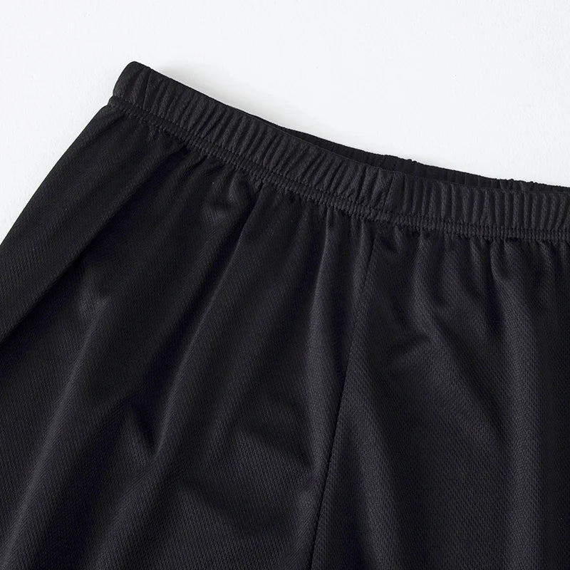 1/3 peças shorts masculinos plus size de malha preta de secagem rápida corrida fitness basquete futebol 5 calças adolescentes calças elásticas na cintura
