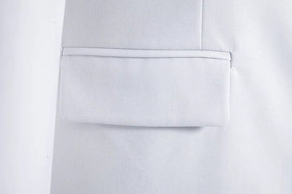 Blazer Men's masculino fashion cavalheiro cor sólida confortável cor de negócios casamento casual banquete terno fino