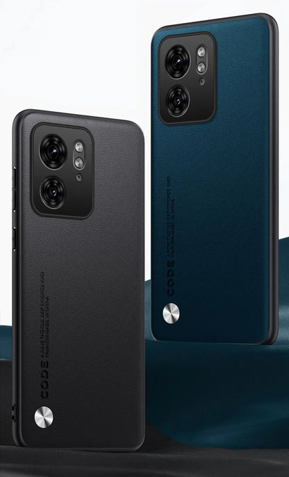 Capa de couro PU de luxo para Motorola Moto Edge 40 Neo, capa traseira de silicone fosco, proteção para celular Motorola Edge 40 5G