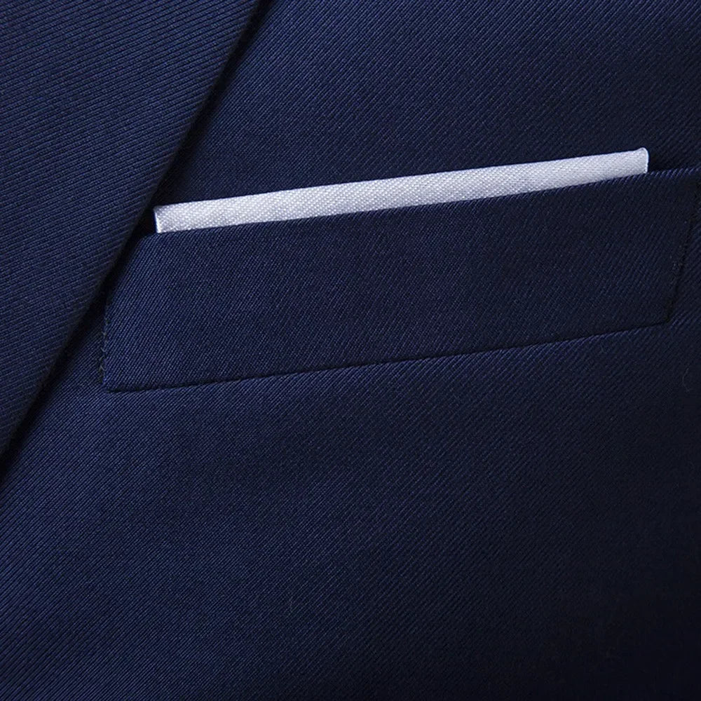 Ternos masculinos elegantes, 3 peças, 2 conjuntos de blazers, jaquetas, coletes, calças, luxo, clássico, 2025, casacos formais, trajes coreanos