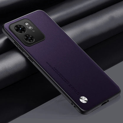 Capa de couro PU de luxo para Motorola Moto Edge 40 Neo, capa traseira de silicone fosco, proteção para celular Motorola Edge 40 5G